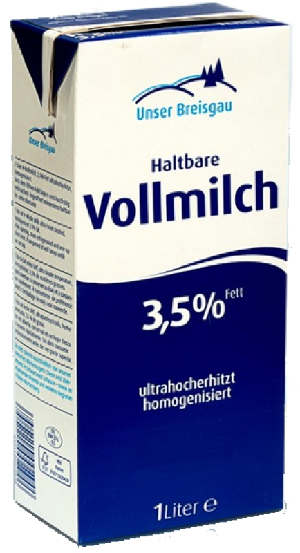 Haltbare Vollmilch 3,5% Fett